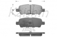 Комплект тормозных колодок KAISHIN D1244