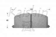Комплект тормозных колодок KAISHIN D2023