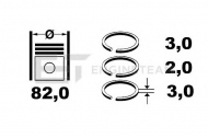 Комплект колец ET ENGINETEAM R1001900