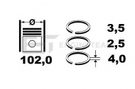 Комплект колец ET ENGINETEAM R1004700