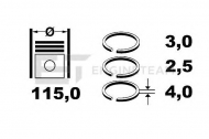 Комплект колец ET ENGINETEAM R1006000