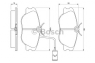 Комплект тормозных колодок BOSCH 0 986 424 167