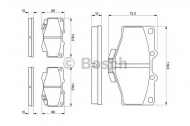 Комплект тормозных колодок BOSCH 0 986 424 268