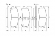 Комплект тормозных колодок BOSCH 0 986 424 467