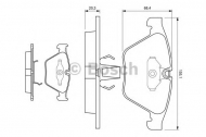 Комплект тормозных колодок BOSCH 0 986 494 036