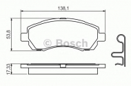 Комплект тормозных колодок BOSCH 0 986 424 770