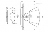 Комплект тормозных колодок BOSCH 0 986 490 640