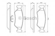 Комплект тормозных колодок BOSCH 0 986 492 020