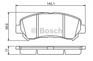 Комплект тормозных колодок BOSCH 0 986 494 244