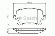 Комплект тормозных колодок BOSCH 0 986 494 344