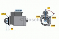 Стартер BOSCH 0 001 108 155