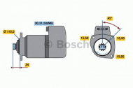 Стартер BOSCH 0 001 417 073