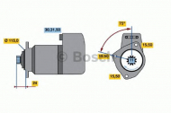 Стартер BOSCH 0 986 013 440