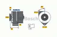 Генератор BOSCH 0 986 031 000