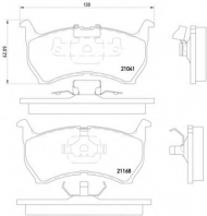 Комплект тормозных колодок HELLA PAGID 8DB 355 006-101