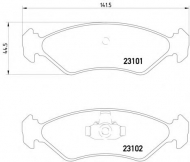 Комплект тормозных колодок HELLA PAGID 8DB 355 008-051