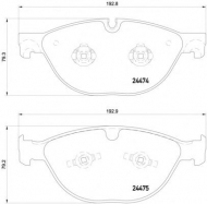Комплект тормозных колодок HELLA PAGID 8DB 355 015-701