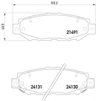 Комплект тормозных колодок HELLA PAGID 8DB 355 016-751