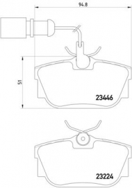 Комплект тормозных колодок HELLA PAGID 8DB 355 018-571