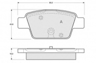 Комплект тормозных колодок PROCODIS FRANCE PF1251