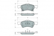 Комплект тормозных колодок PROCODIS FRANCE PF1488