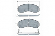 Комплект тормозных колодок PROCODIS FRANCE PF1571