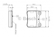 Комплект тормозных колодок BOSCH 0 986 TB2 007
