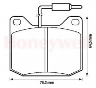 Комплект тормозных колодок BENDIX 571206B