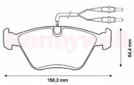Комплект тормозных колодок BENDIX 571420B