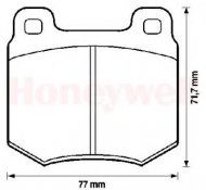 Комплект тормозных колодок BENDIX 571805B