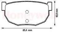 Комплект тормозных колодок BENDIX 572129B