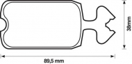 Комплект тормозных колодок BENDIX 571210B