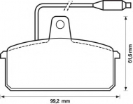 Комплект тормозных колодок BENDIX 571318B