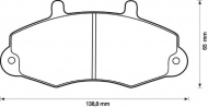 Комплект тормозных колодок BENDIX 571745B