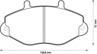 Комплект тормозных колодок BENDIX 571746B