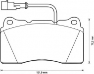 Комплект тормозных колодок BENDIX 571952B