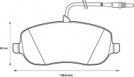 Комплект тормозных колодок BENDIX 573096B