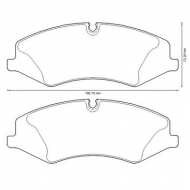 Комплект тормозных колодок BENDIX 573333B