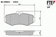 Комплект тормозных колодок FTE BL1680A2