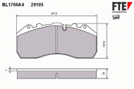 Комплект тормозных колодок FTE BL1766A4