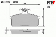 Комплект тормозных колодок FTE BL1508A3