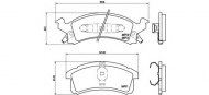 Комплект тормозных колодок BREMBO P 07 004