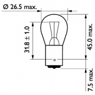 Лампа накаливания PHILIPS 13498B2