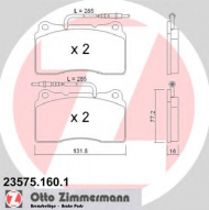 Комплект тормозных колодок ZIMMERMANN 23575.160.1