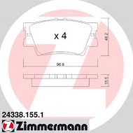 Комплект тормозных колодок ZIMMERMANN 24338.155.1