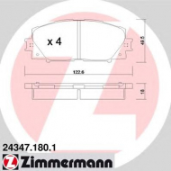 Комплект тормозных колодок ZIMMERMANN 24347.180.1
