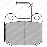 Комплект тормозных колодок DELPHI LP712
