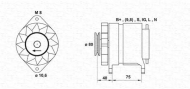 Генератор MAGNETI MARELLI 943346136010