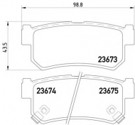 Комплект тормозных колодок HELLA 8DB 355 012-501