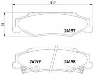 Комплект тормозных колодок HELLA 8DB 355 013-191